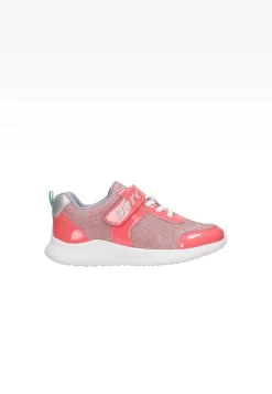 BARTEK różowe sneakersy dla dziewcząt z błyszczącym materiałem 87005-15