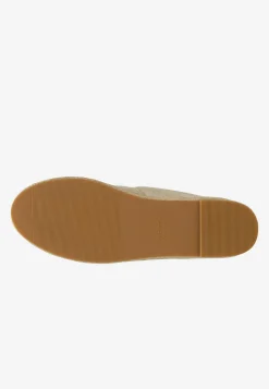 Beżowe espadryle damskie na platformie