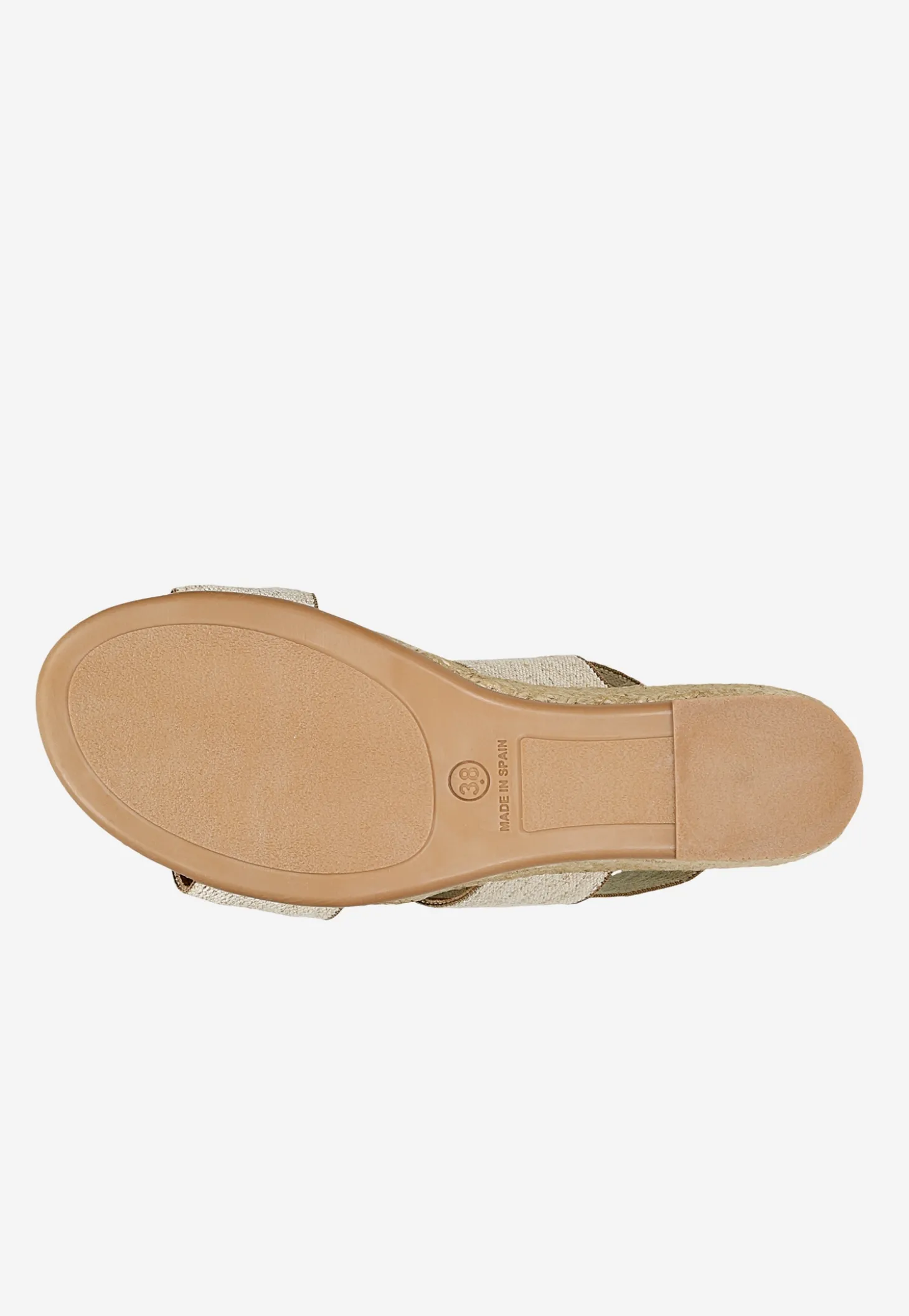Beżowe espadryle RELAKS na koturnie