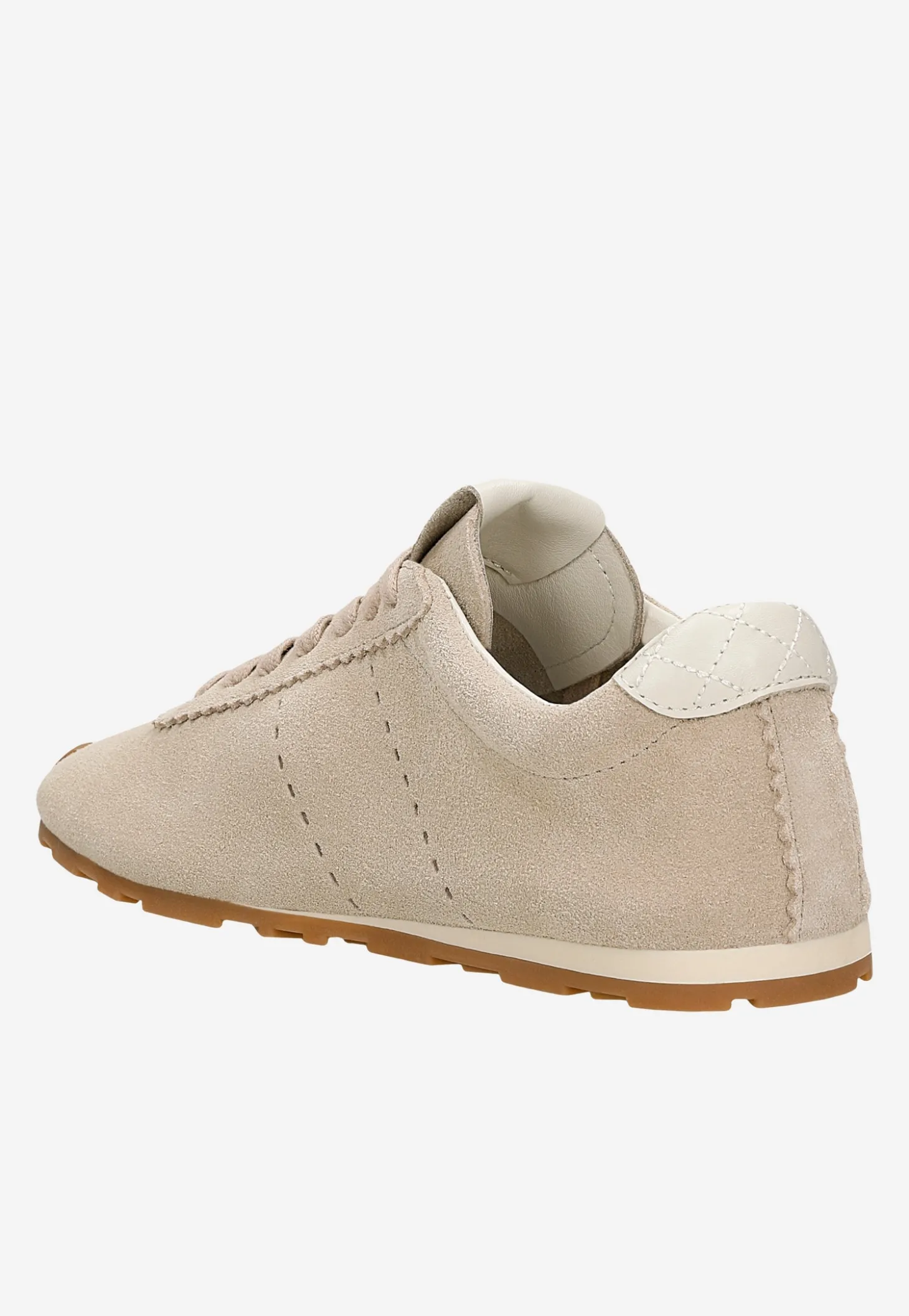 Beżowe sneakersy na cienkiej podeszwie