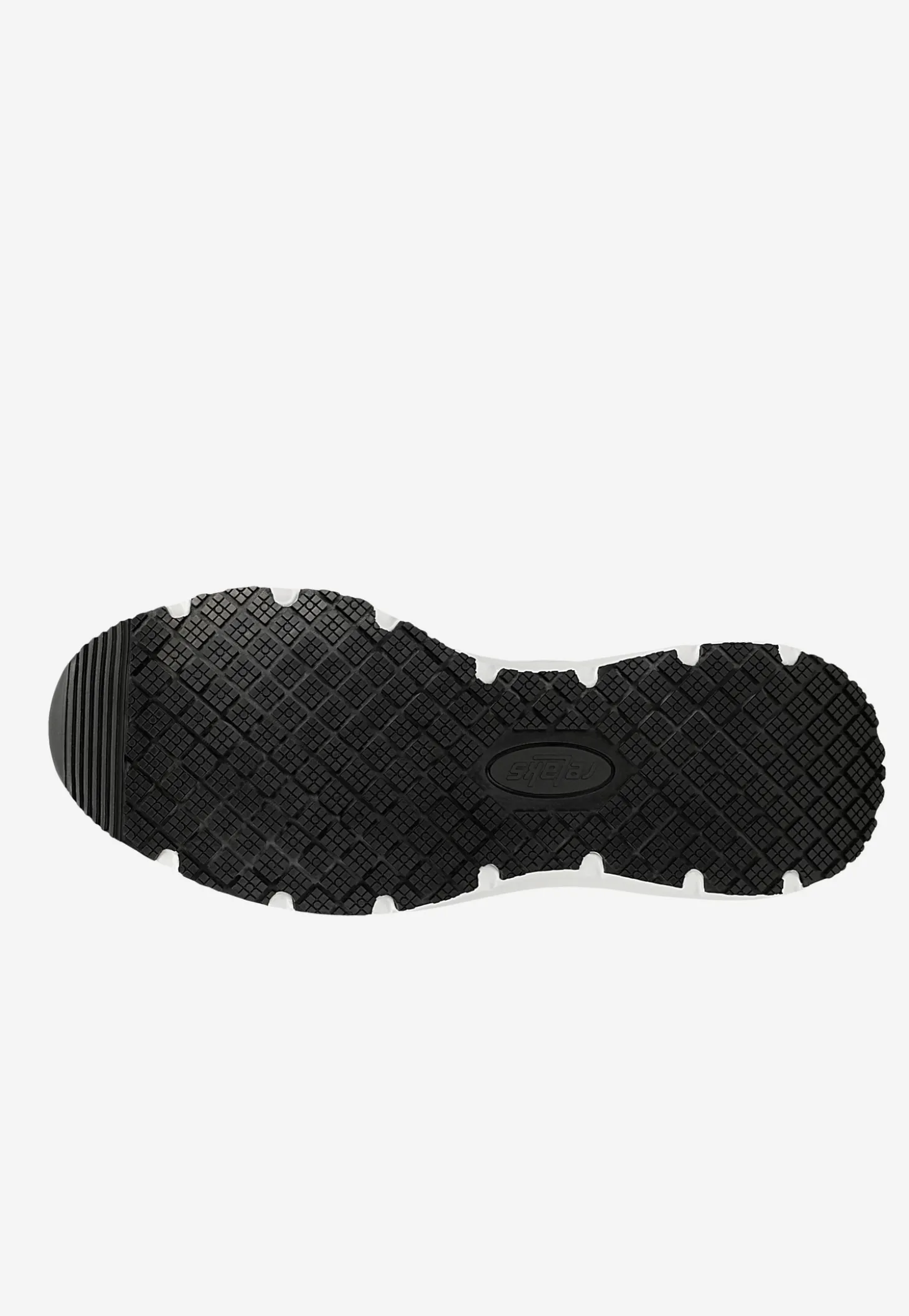 Białe materiałowe wsuwane sneakersy RELAKS z czarnym spodem podeszwy