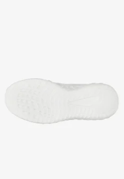 Białe monochromatyczne sneakersy RELAKS z materiału