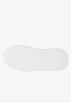 Białe trampki damskie na flatformie