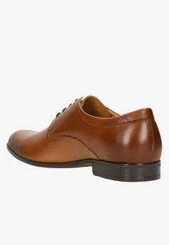 Brązowe eleganckie półbuty męskie