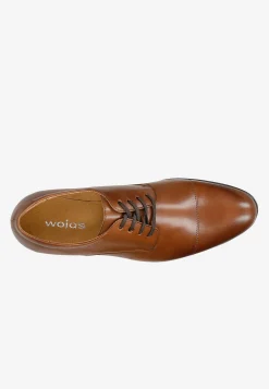 Brązowe eleganckie półbuty męskie