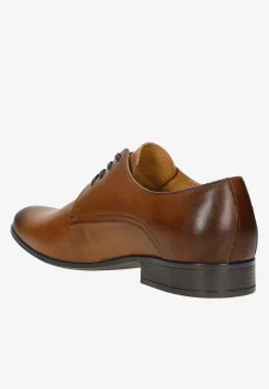 Brązowe eleganckie półbuty męskie