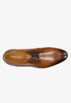 Brązowe eleganckie półbuty męskie