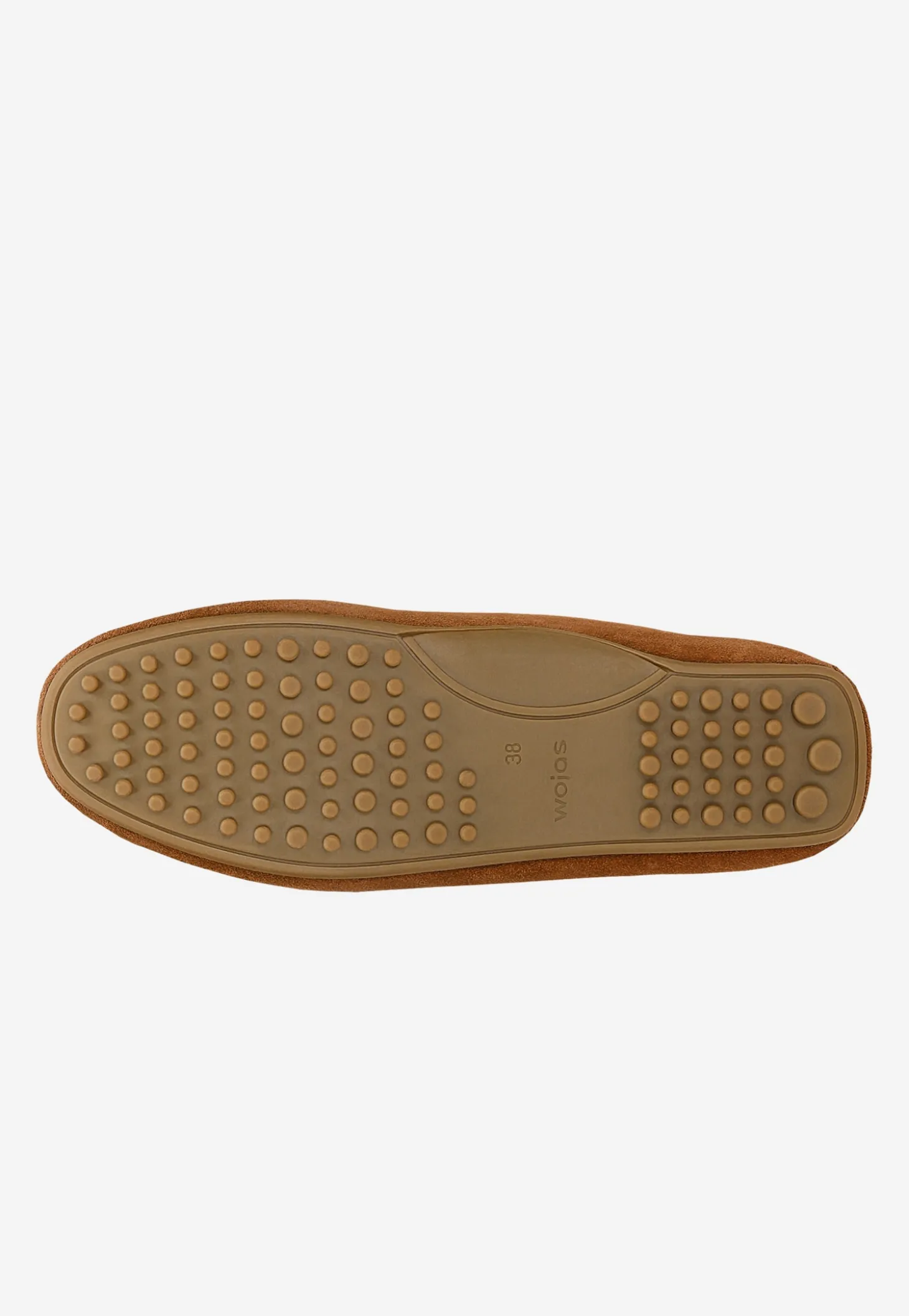 Brązowe mokasyny damskie typu car shoes