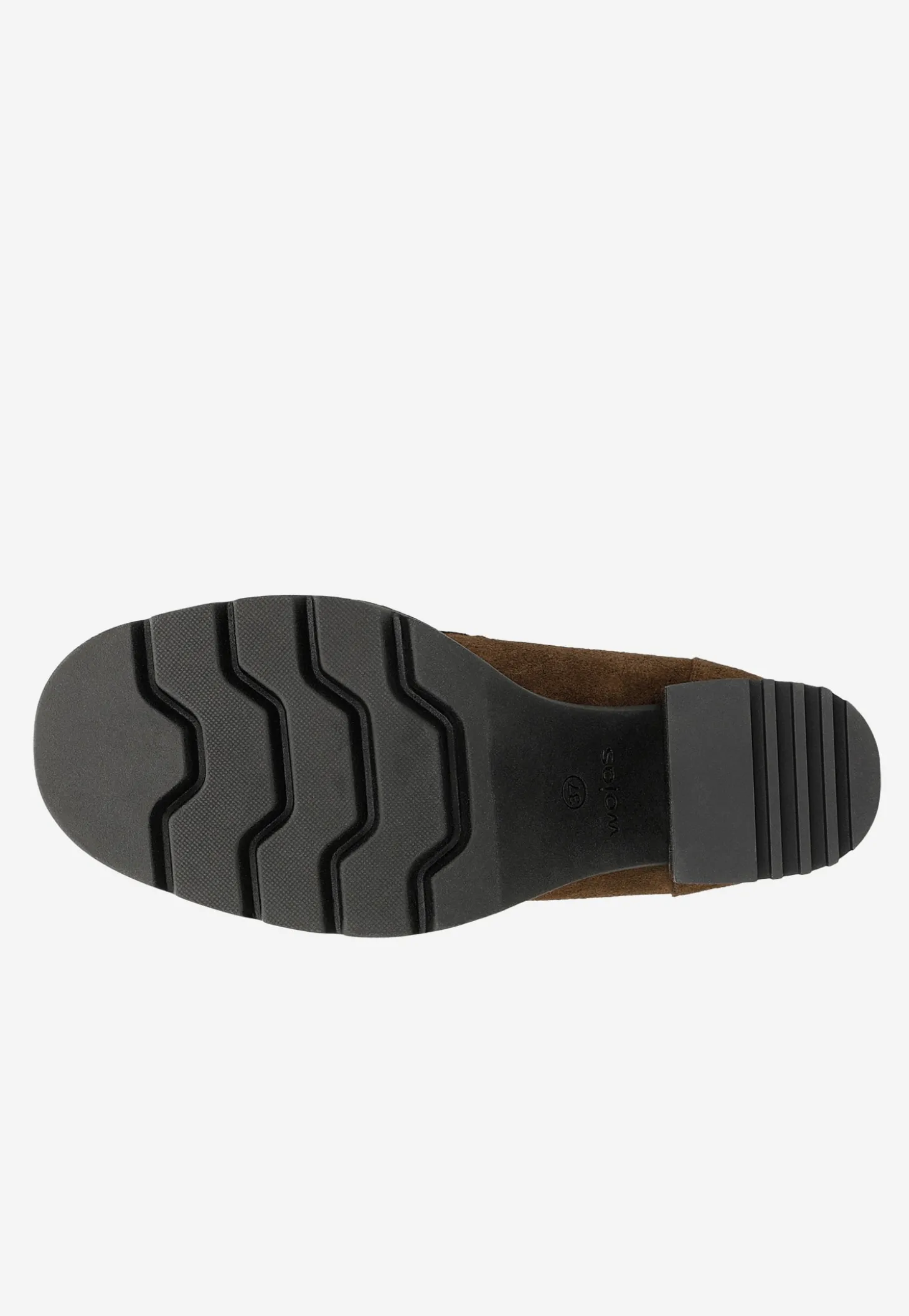 Brązowe mokasyny penny loafers na słupku
