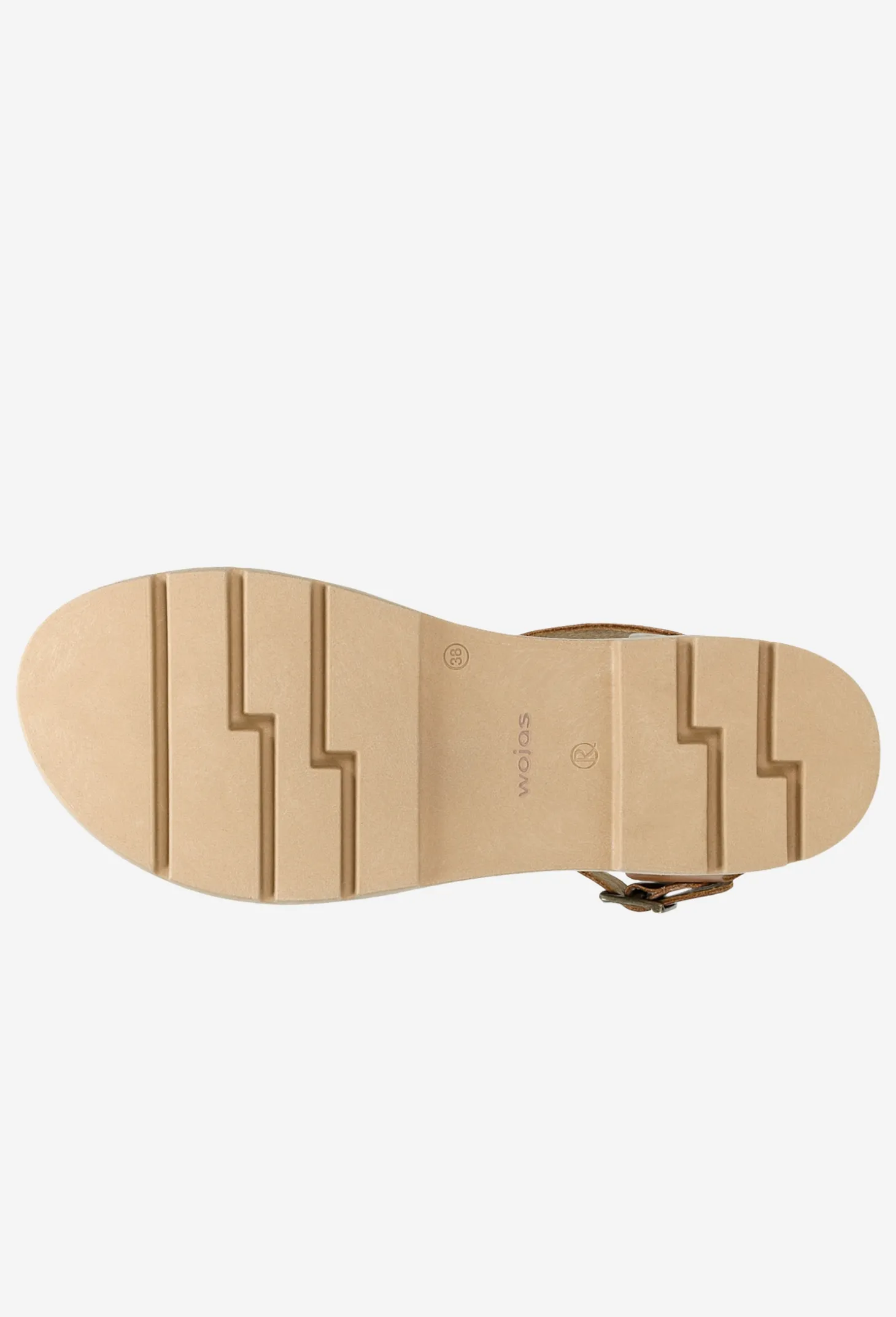 Brązowe sandały damskie w stylu casual