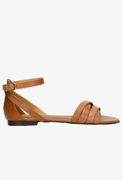 Brązowe sandały damskie w stylu urban