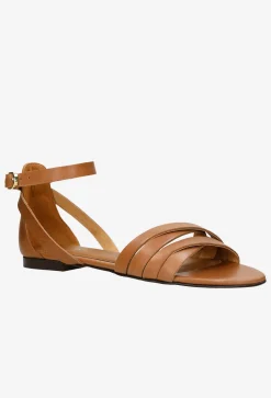 Brązowe sandały damskie w stylu urban
