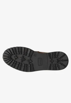 Brązowe skórzane mokasyny męskie penny loafers
