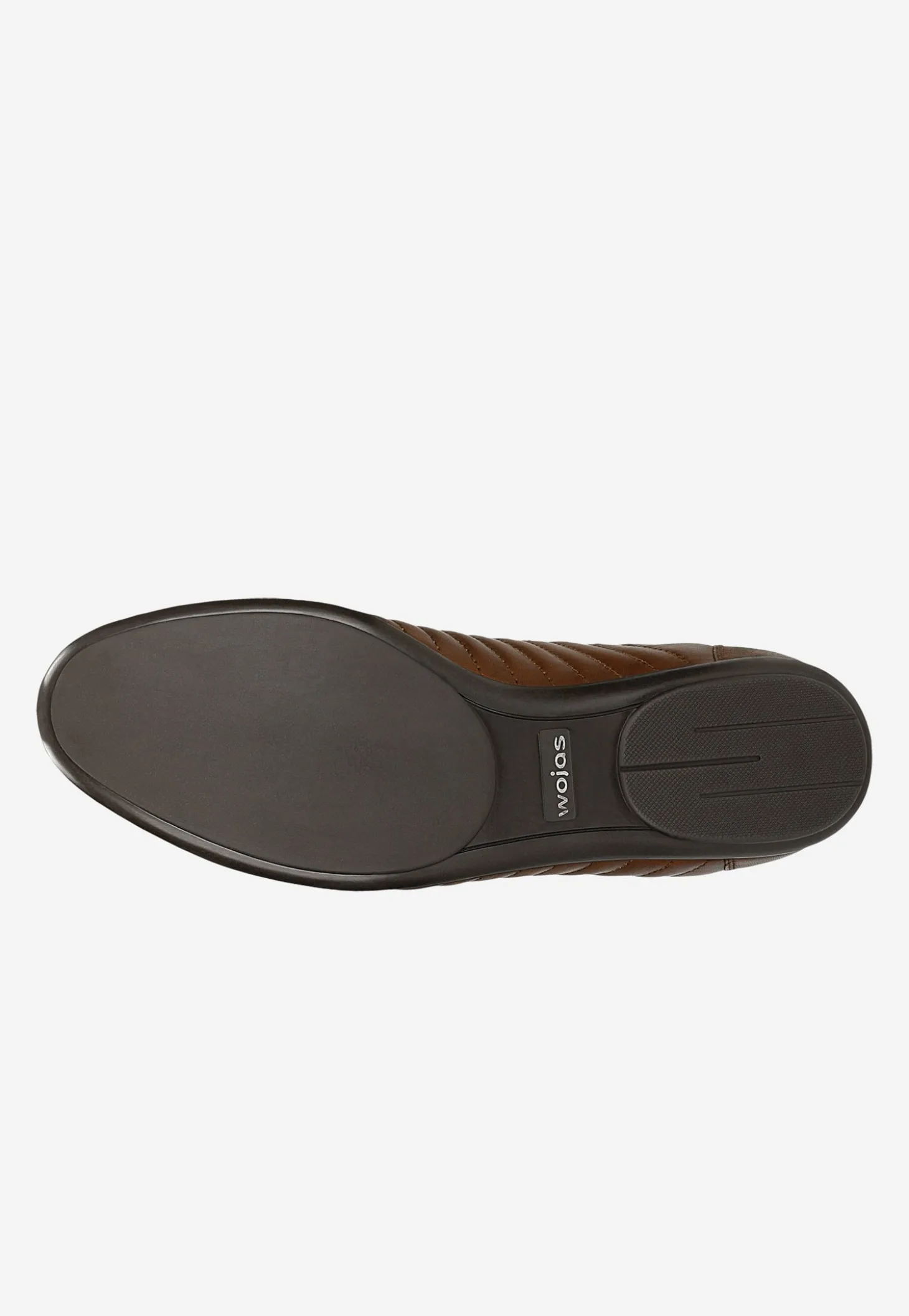 Brązowe skórzane sneakersy męskie z przeszyciami