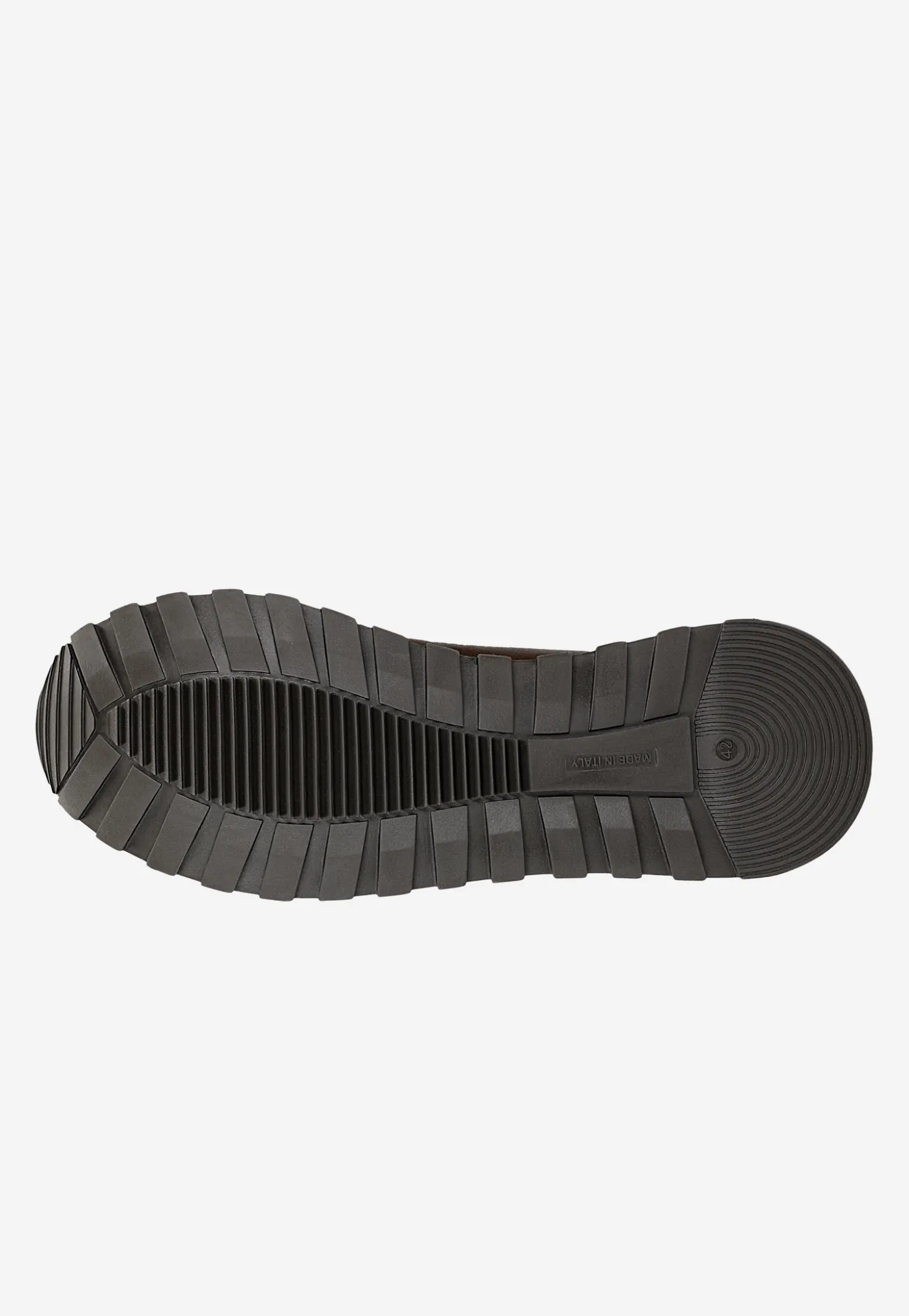 Brązowe sneakersy męskie ze skóry licowej