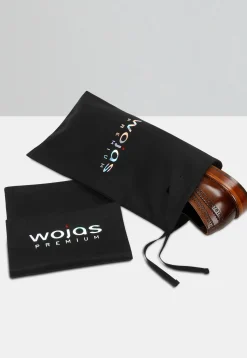 Brązowe wizytowe półbuty PREMIUM z brogowaniem