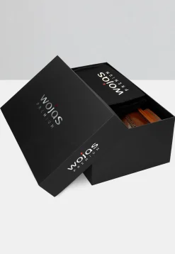 Brązowe wizytowe półbuty PREMIUM z brogowaniem