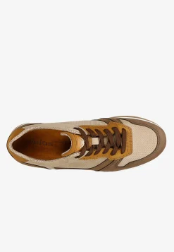 Brązowo-beżowe sneakersy męskie