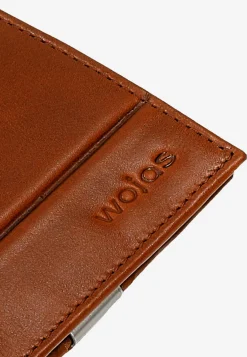 Brązowy skórzany portfel męski z ochroną RFID