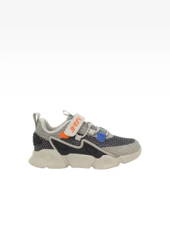 Chłopięce sneakersy z elastyczną siateczką i rzepem BARTEK 87007-10