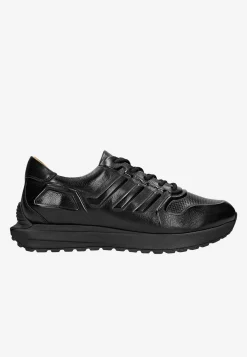Czarne awangardowe sneakersy męskie