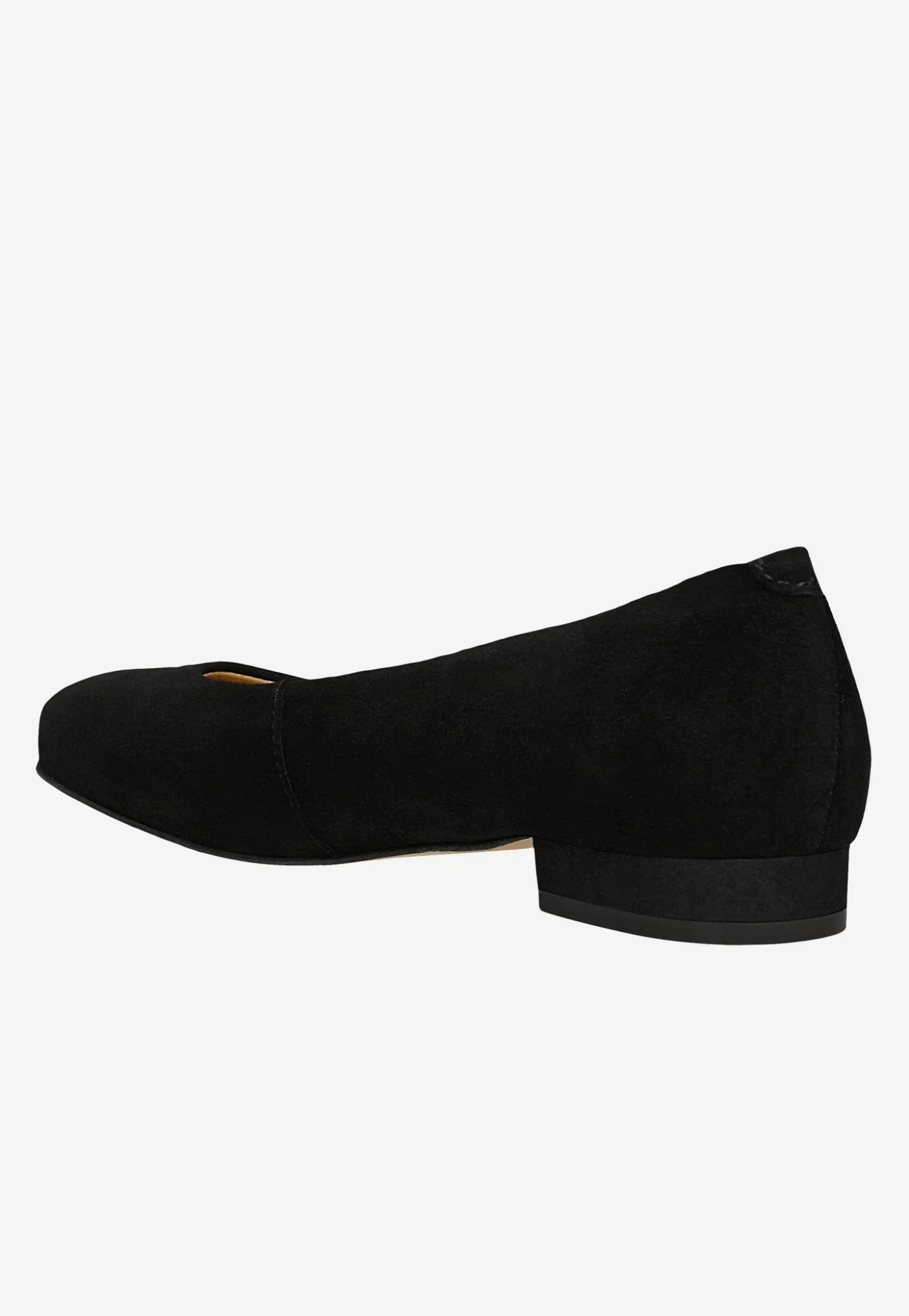 Czarne baleriny damskie na 2cm obcasie