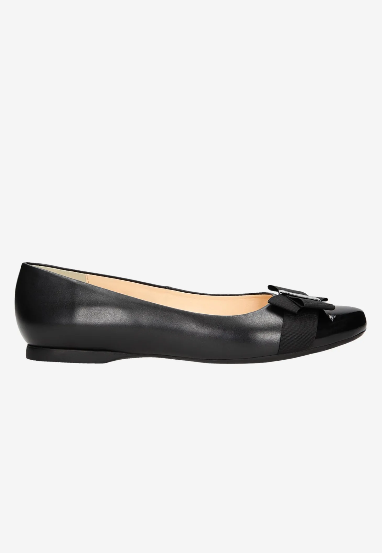 Czarne eleganckie baleriny damskie
