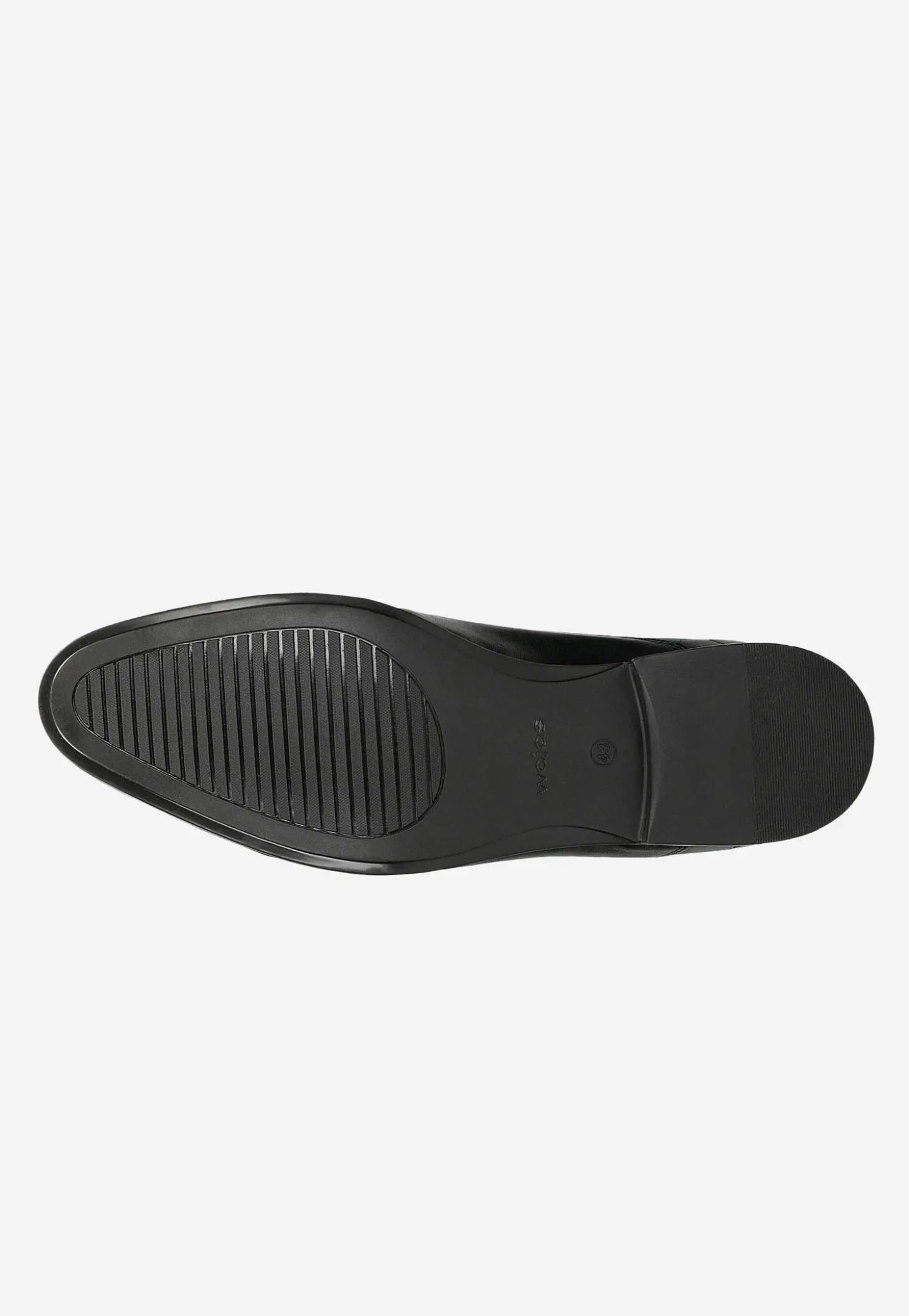 Czarne eleganckie półbuty męskie quarter brogue