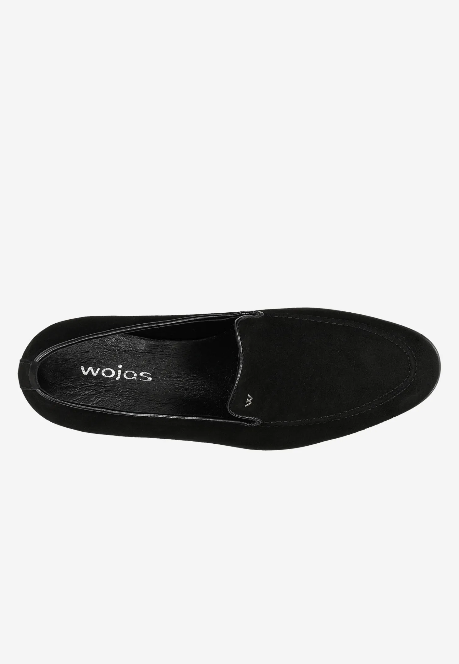 Czarne loafersy męskie z weluru