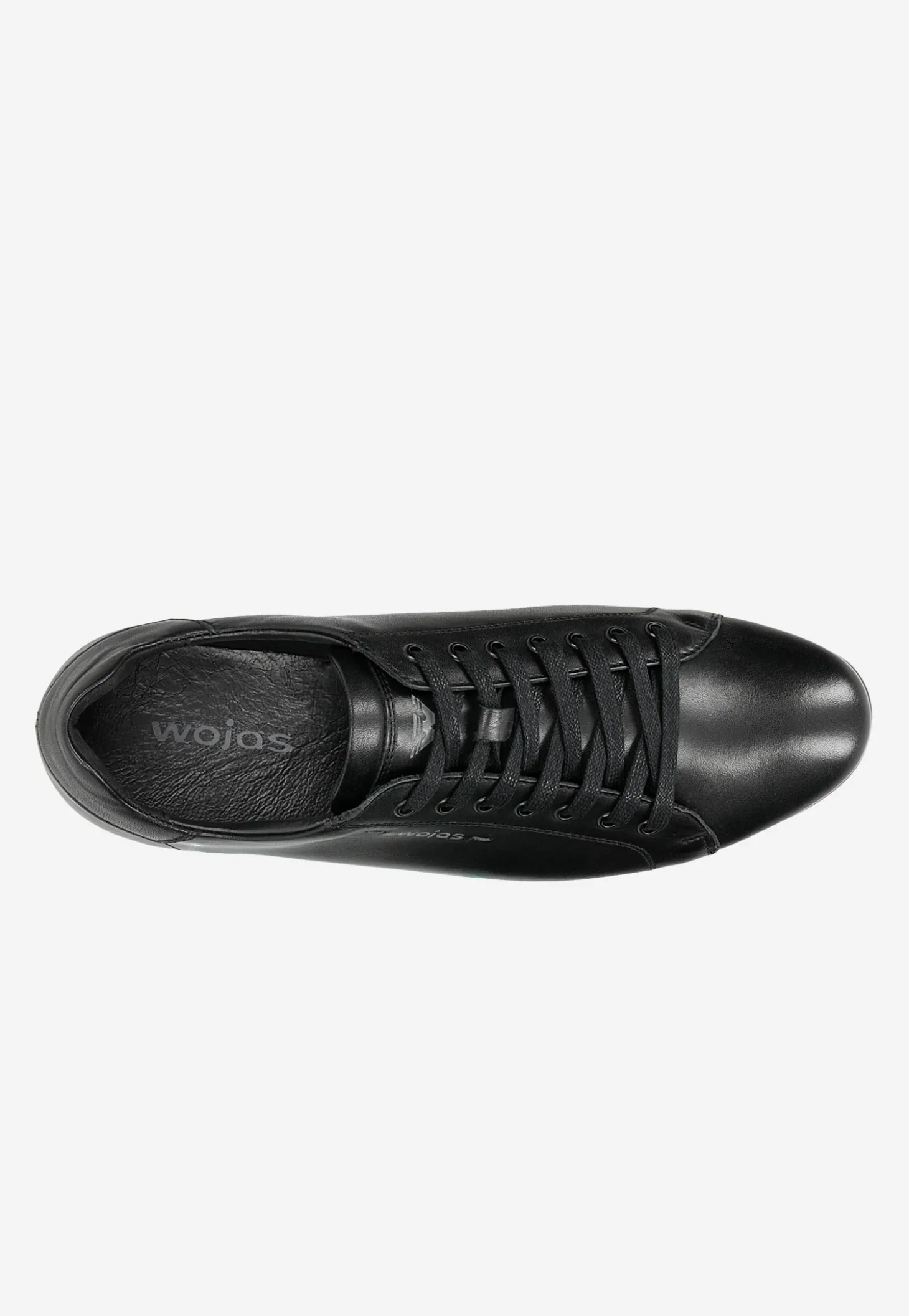 Czarne minimalistyczne sneakersy męskie w klasycznym stylu