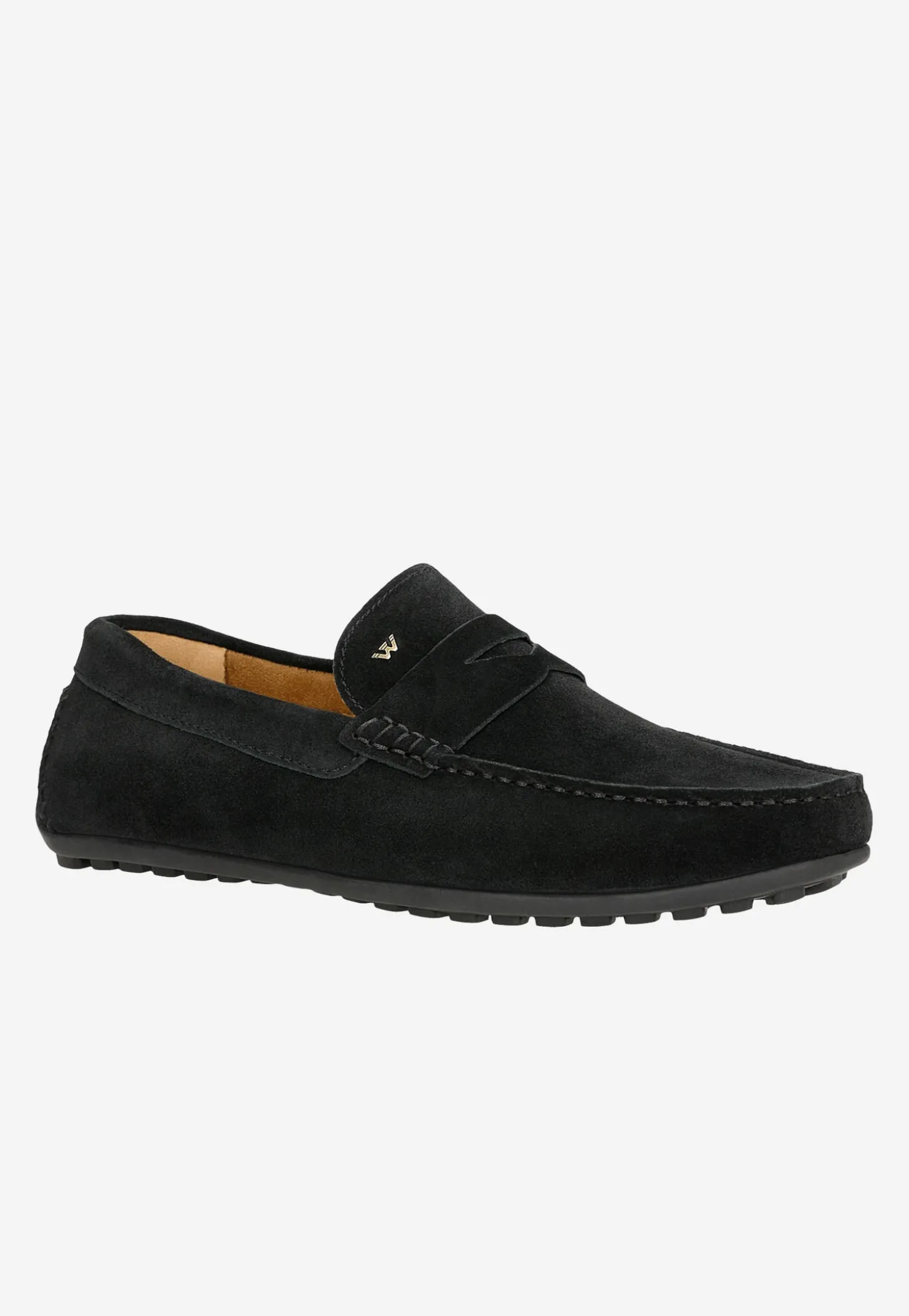 Czarne mokasyny męskie w stylu casual
