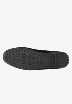 Czarne mokasyny męskie w stylu casual