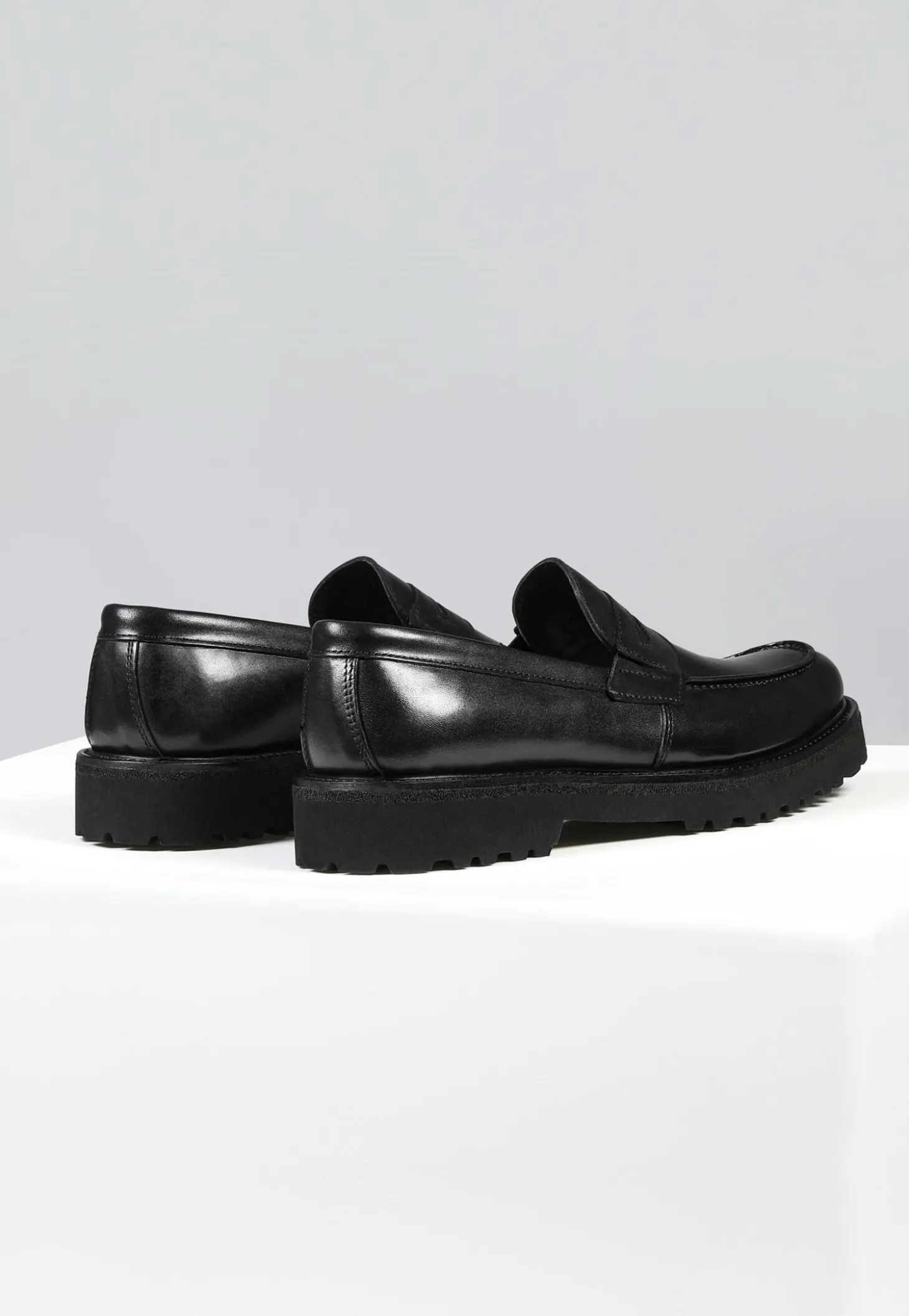Czarne męskie loafersy PREMIUM