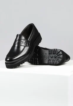 Czarne męskie loafersy PREMIUM