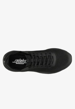 Czarne siateczkowe sneakersy RELAKS