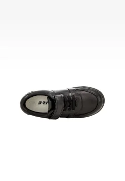 Czarne skórzane trampki BARTEK 86004-51