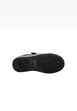 Czarne skórzane trampki BARTEK 86004-51