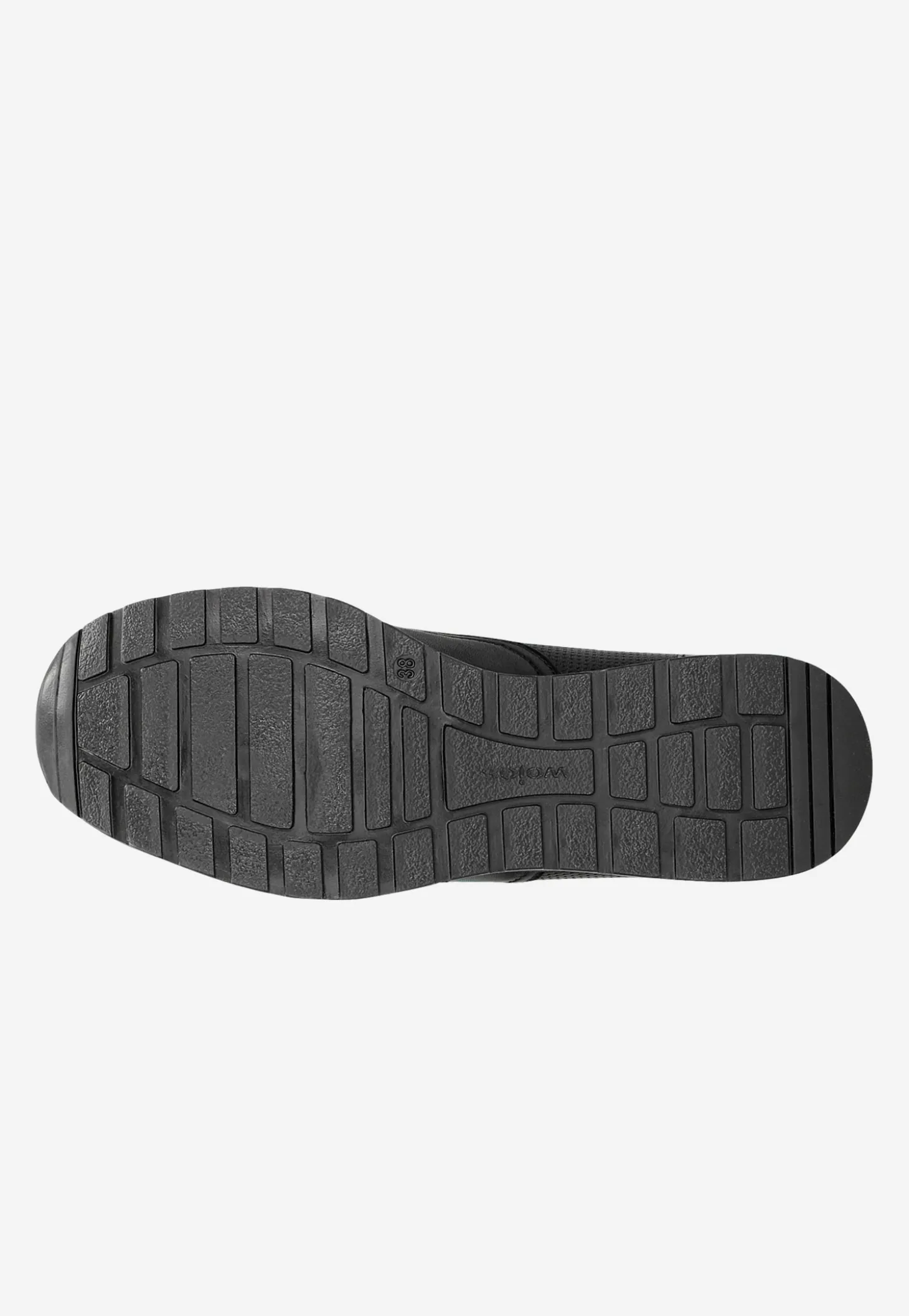 Czarne sneakersy damskie z ozdobnym zamkiem