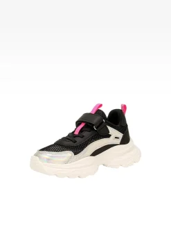 Czarne sneakersy dla dziewczynki z elementami holo BARTEK 87008-11