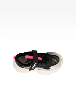 Czarne sneakersy dla dziewczynki z elementami holo BARTEK 87008-11