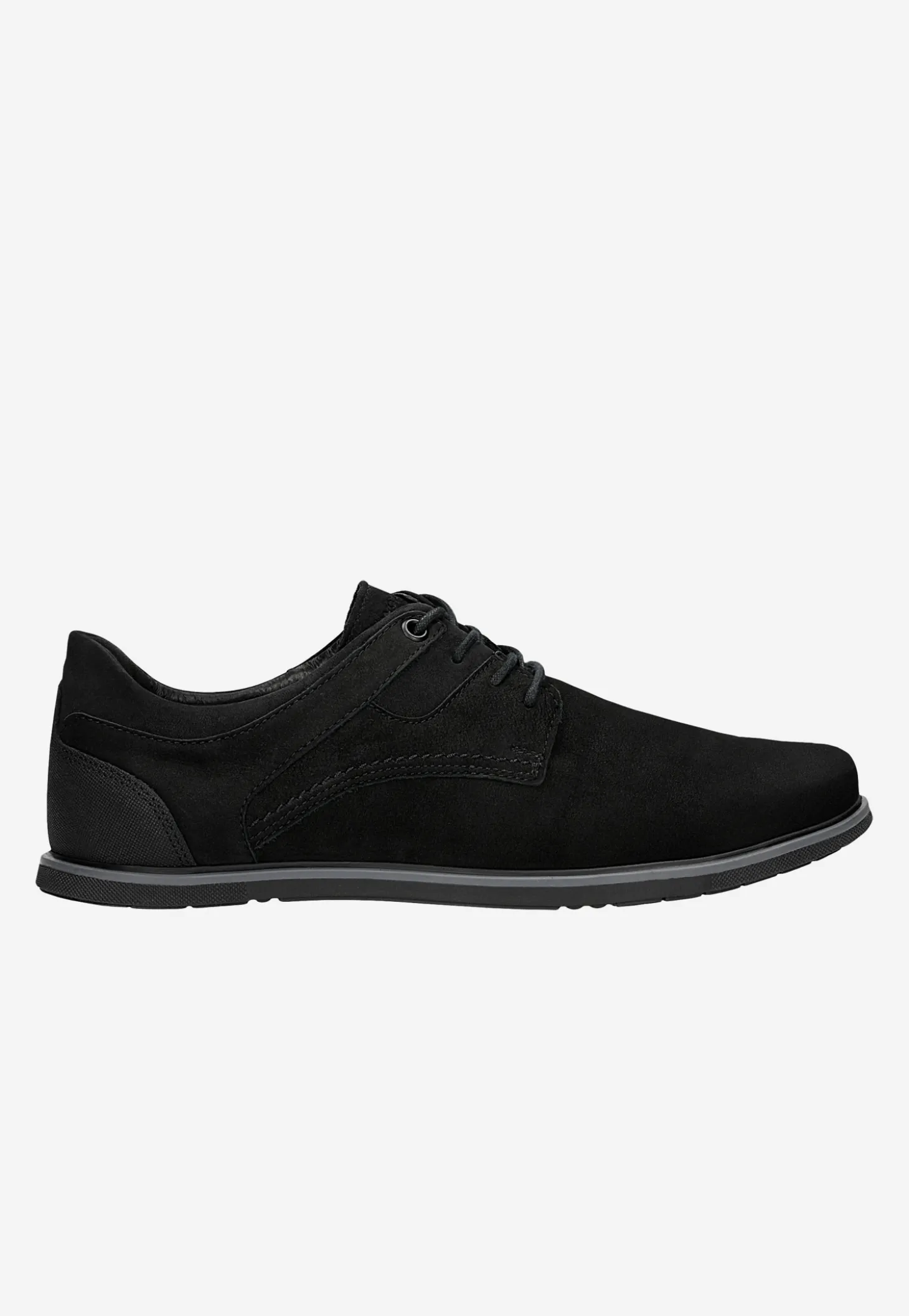 Czarne sneakersy męskie na płaskiej podeszwie