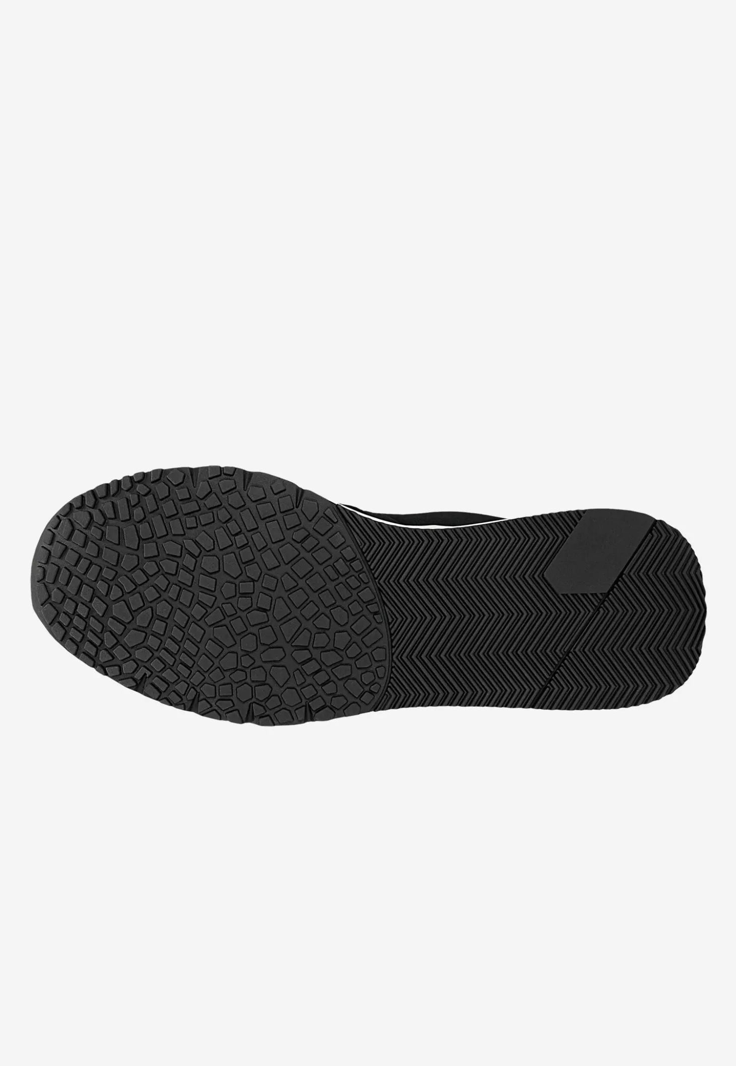 Czarne sneakersy męskie RELAKS na białej podeszwie