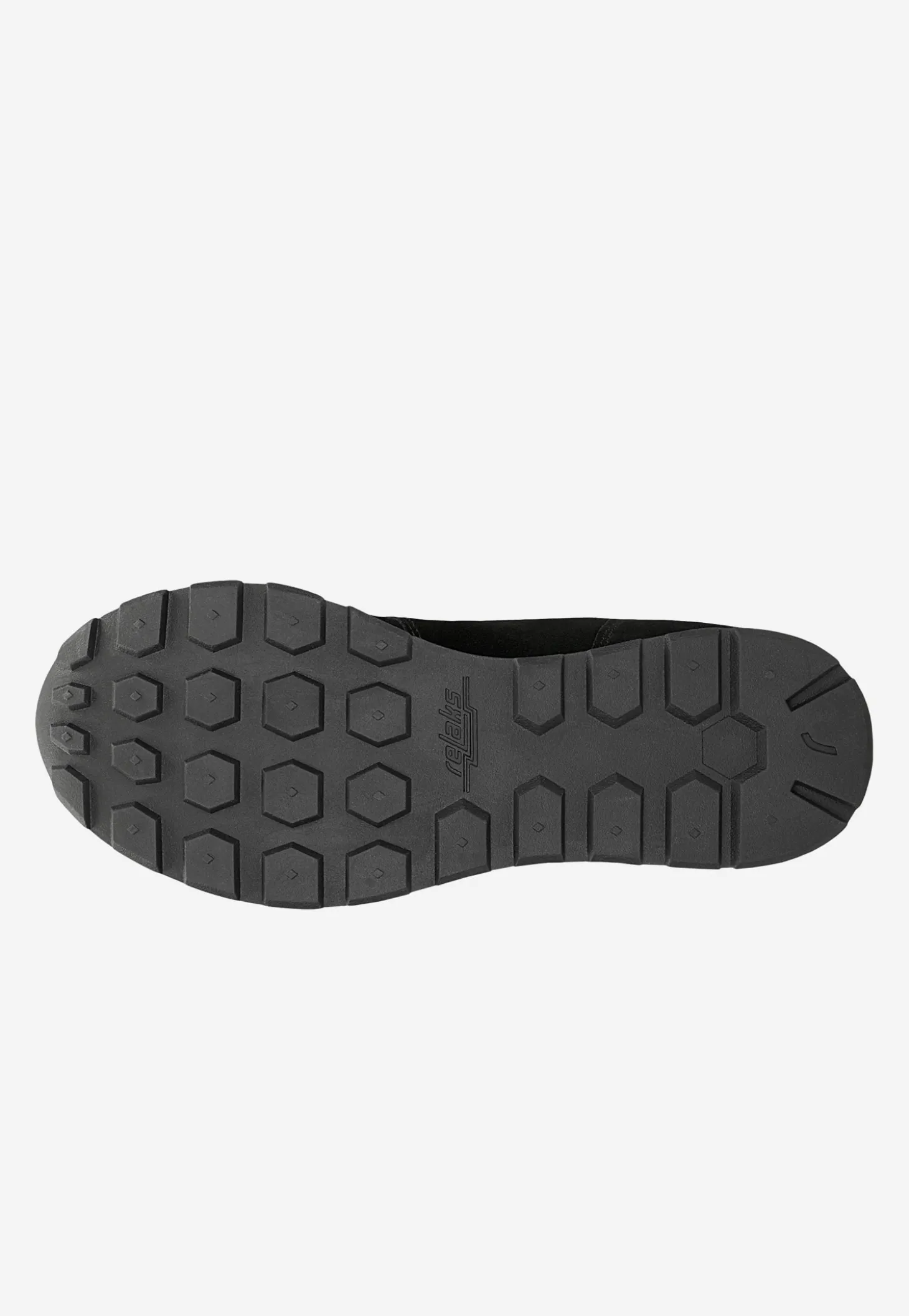 Czarne sneakersy RELAKS z materiału i dwoiny welurowej