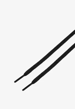 Czarne sznurowadła 120 cm bawełniane woskowane płaskie