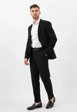 Czarne wsuwane loafersy męskie apron toe