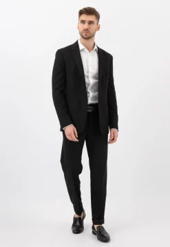 Czarne wsuwane loafersy męskie apron toe