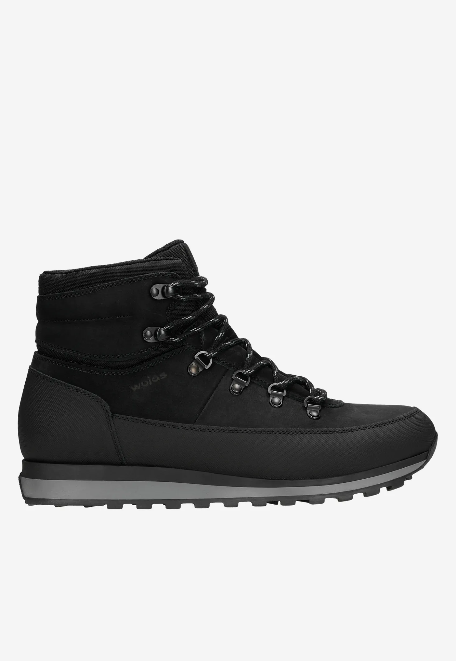 Czarne zimowe buty trekkingowe męskie