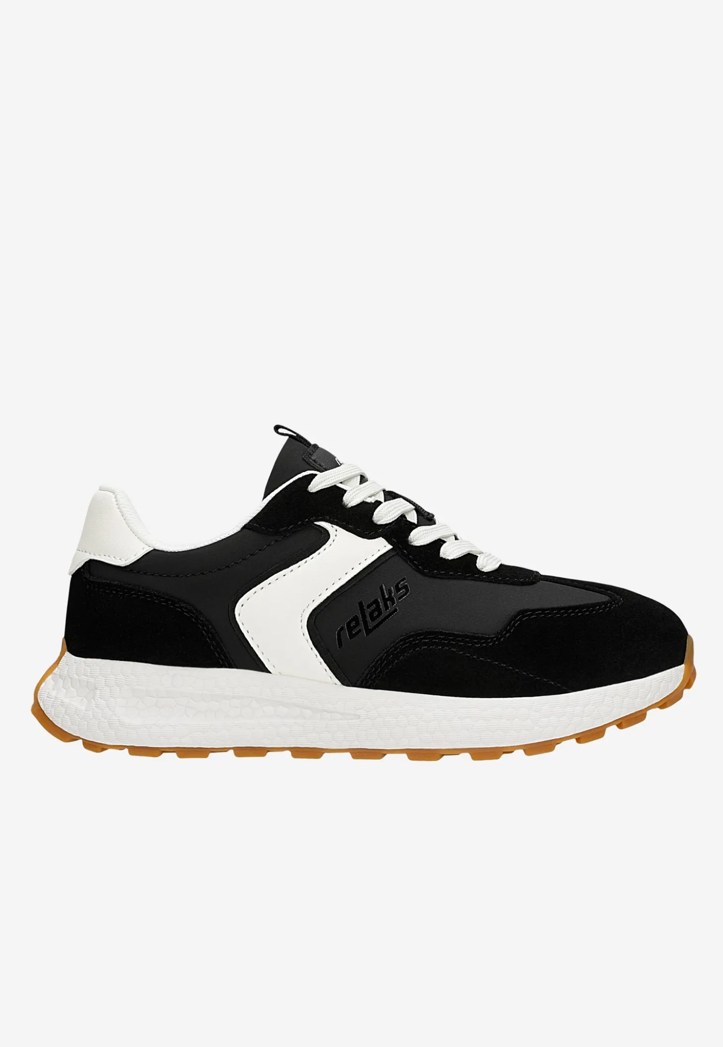 Czarno-białe sneakersy RELAKS