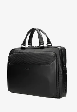 Duża męska skórzana torba z przegrodą na laptopa