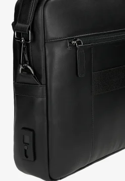 Duża męska skórzana torba z przegrodą na laptopa